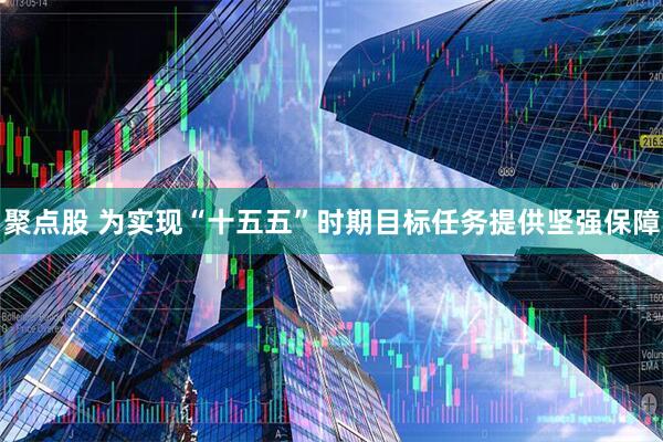 聚点股 为实现“十五五”时期目标任务提供坚强保障